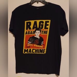 2014 Rage Against The Machine Shirt Evil Empire Graphic Small Black Cotton Band